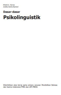 Image of EBOOK-Dasar-dasar Psikolinguistik