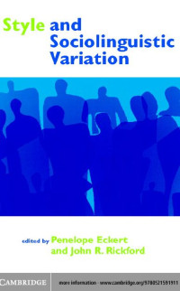 Image of EBOOK-Style and Sociolinguistic Variation