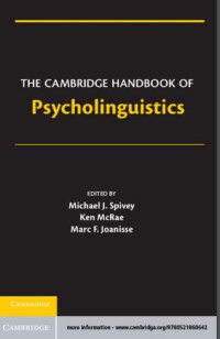 Image of EBOOK-The Cambridge Handbook of Psycholinguistics